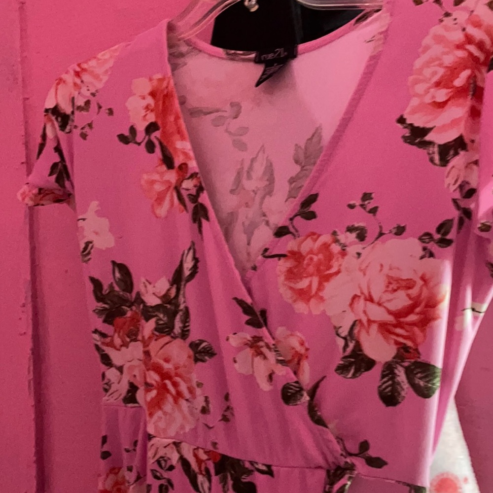 Pink flower dress